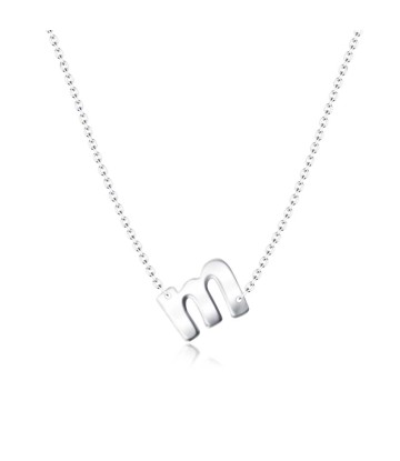 Alphabet Silver Necklace m SPE-5579